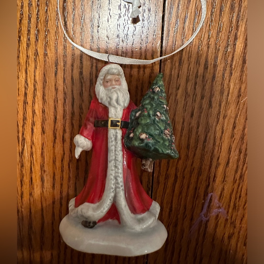 Royal Doulton  Santa and tree ornament